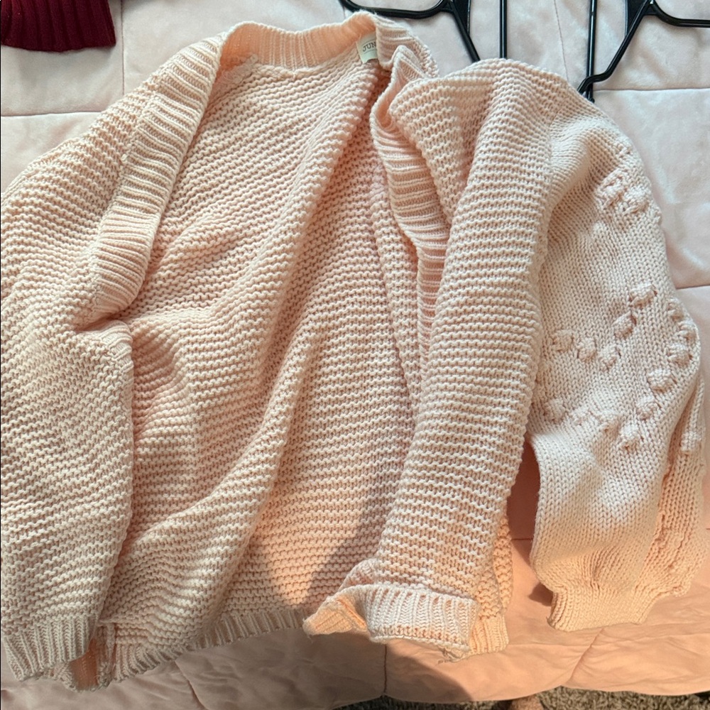 Elegant Cream Knit Sweater